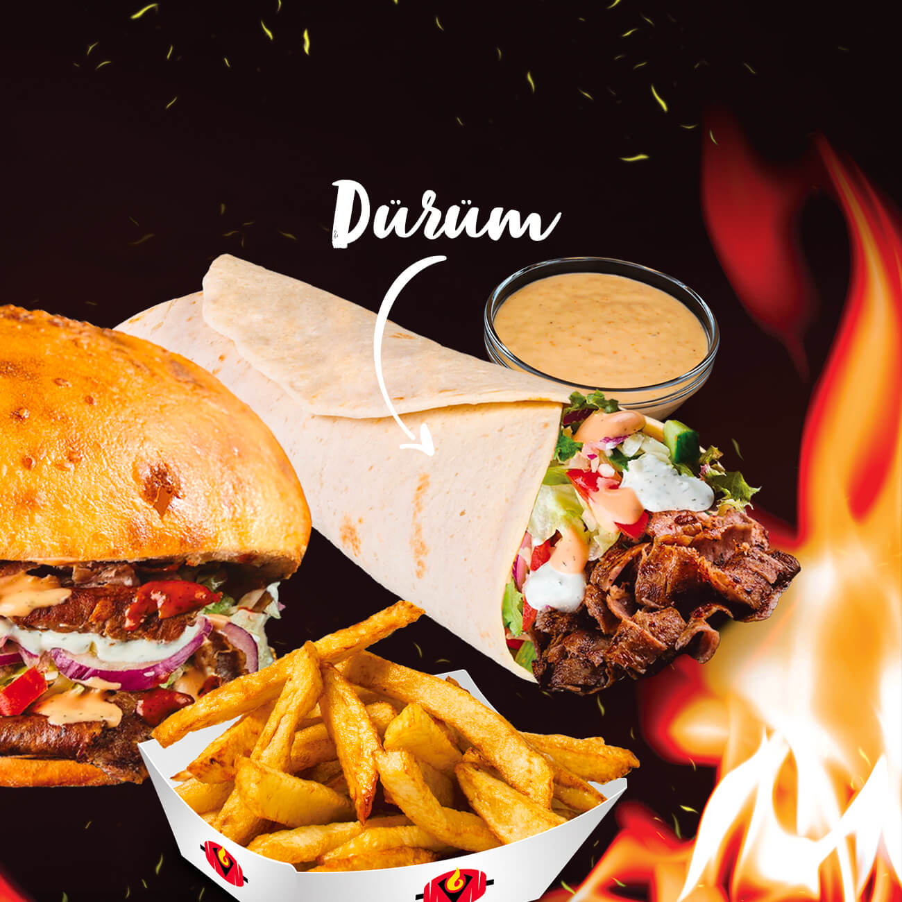 Döner au feu de bois